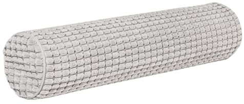 Gitekain Rundes Nackenstützkissen, Schaumstoffkissen mit rundem Rollkragen, Zylinderkissen mit abnehmbarem Kissenbezug für Zuhause, Arbeitsbereich, Yoga, Stretching, Salon, Entspannung und Reisen