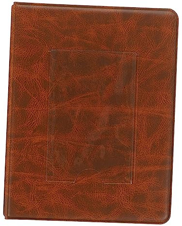 RORPOIR scrabbook scrabook Transparente Einstecktaschen hochzeitsfotoalbum Reisealbum Bilderbuchhalter Familien Fotoalbum Familienalben für Fotos Fotohalter zum selber basteln PVC Brown