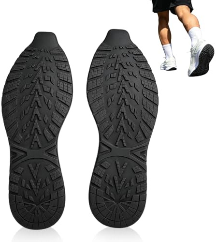 Skobotten full sula, reparerbar, skärbar icke glidande fotsula, ersättning elastisk skoyttersula för sneakers gör-det-själv reparationstillbehör (41–44)