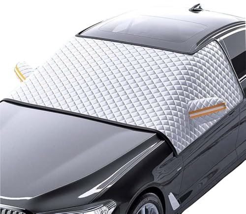 LGYDFDC Auto Frontscheibenabdeckung Winter für SMART fortwo W453 2014-2020,Halbgarage für Auto Wasserdicht,Winddicht,Staubdicht,Kratzfest,UV-Schutz,Windschutzscheibe für Winter