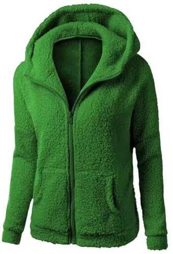 Generisch fleecejacke Fleecejacke Winterjacke Warm Winter Teddyjacke Thermojacke Teddy Fleece Jacken Teddyfleece Jacke Fellmantel PlüSchjacke mit Taschen wintermantel damen