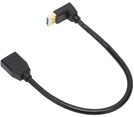 aqxreight DisplayPort 1.4 Cavo Angolo Destro Maschio a Femmina 8k 60Hz 4K 144Hz per Monitor TV e Giochi