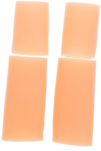 MOLUCKFU Silicone Finger Sleeves 2 Pairs Gel Thumb Caps Breathable Skin-Colored Finger Tip Covers for Pain Relief and Injury Prevention Writing and Sewing