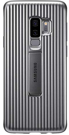 Samsung Protective Cover Case with Flip-Out Stand for Galaxy S9 Plus - Silver,EF-RG965CSEGWW