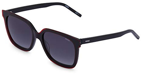 Hugo HG Damen Sonnenbrille 1051/S Schwarz Rot 54, Schwarz und Rot., 48