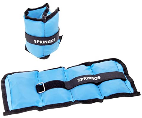 SPRINGOS Knöchelgewichte Set Gewichtsmanschetten Fußgelenkgewichte 2 x 1,5 kg Trainingsgewichte für Gymnastik Fitness Jogging