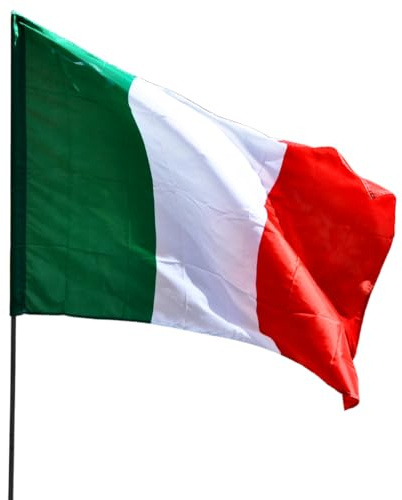 Bandiera Italia Tricolore cm. 90 x 150 Italiana Flag Italy Europei Calcio - Tifoseria Calcio