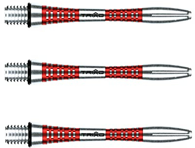 WINMAU Triad Aluminium Rot kurz Dartschäfte (Schäfte) – 1 Set pro Packung (insgesamt 3 Schäfte)