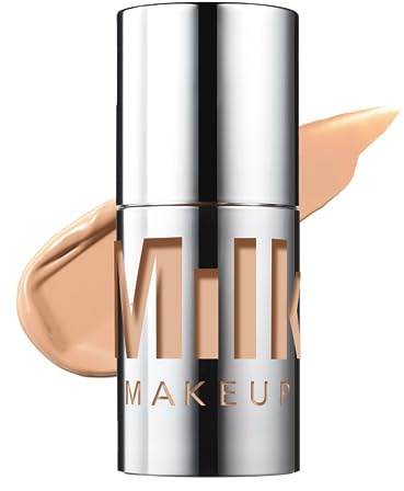 Milk Makeup Future Fluid All Over Cream Concealer, 5W (Fair with Warm Undertones) - 0.28 fl oz - Medium-to-Full Coverage - Up to 12-Hour Wear - Crease-Proof Finish - Vegan, Cruelty Free