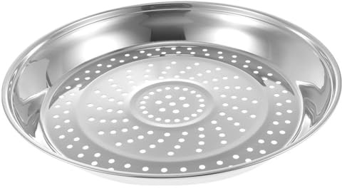 KALLORY Pot Steamer Tray 12.20 Inch Stainless Steel Steaming Basket Insert for Even Heat Distribution Lightweight Steamer Rack for Vegetables Fish Dumplings Kitchen Use