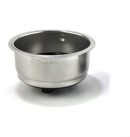ARMYJY Removable Stainless Steel Coffee Machine Accessories Filter Basket Reusable Filter Portafilter Basket Pressurized Mesh Filter Basket Coffee Machine Replacement Parts(Double cup)