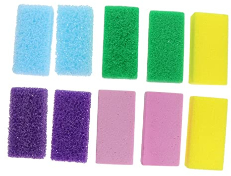 Pierre Exfoliante Pieds en Pu, Lot de 10, pour Callosités