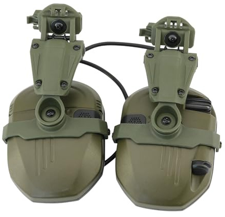 COMBATGEAR Ear Defender Hearing Protection Safety Earmuffs Noise Reduction with Gel EarPad for Outdoor Sports (FG)