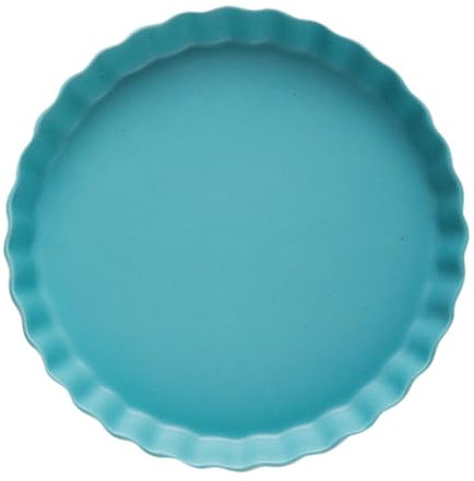 OUNONA 1Stk Pizzateller Backform rundes backblech Pizzagericht Kuchenform aus Keramik Bratpfanne Pasteten Pizza-Backblech Salatgericht Ofen Salat Platte Besteck Porzellan