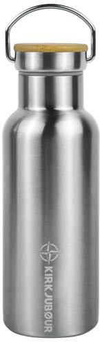 Kirkjubøur® Eisur Edelstahl Trinkflasche mit Teesieb - Robust, umweltfreundlich und auslaufsicher - Perfekt für Outdoor-Abenteuer - BPA-frei (0,5 L)