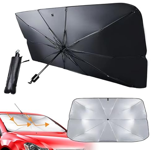 YUZHEDM Car Windshield Sun Shade Umbrella 65 x 125cm Car Windshield