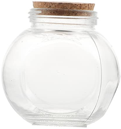 PRETYZOOM Recipiente Hermético De Vidrio Botella Vacía De Los Deseos Botella Con Corcho Para Almacenamiento Contenedor De Almacenamiento Para Niñas