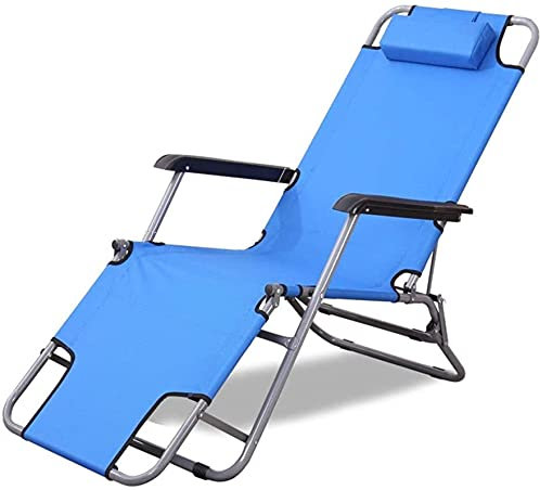 HCZKIUJY Liegestuhl Klappbarer Liegestuhl Stahl Canvas Loungesessel Liegestühle Outdoor Verstellbare Klappbare Poolliege Sonnenliege Gartenstühle Stabilisieren
