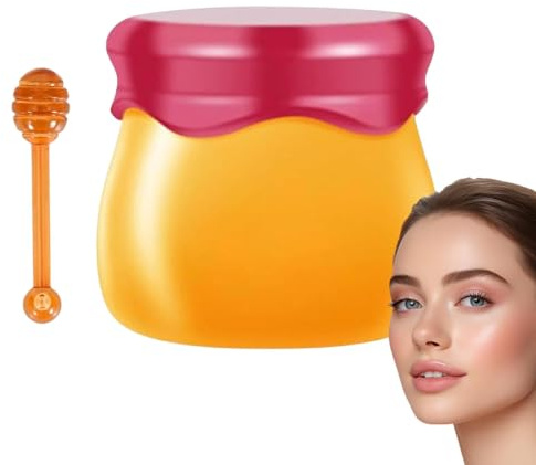 Lippenpflegemaske – feuchtigkeitsspendende Lippenmaske für trockene und rissige Lippen | 9 g Tiegel mit Lippenpinsel | Pflegende Lippenbalsam für die Nacht Schlafmaske