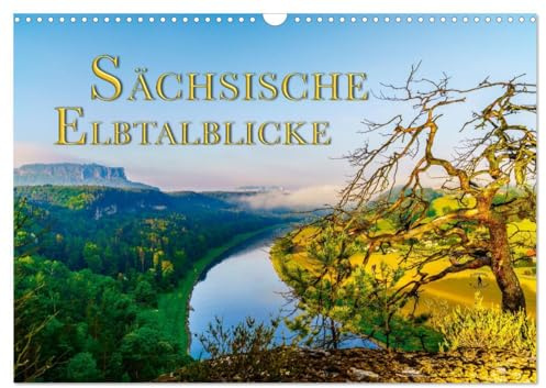 Sächsische Elbtalblicke (Wandkalender 2026 DIN A3 quer), CALVENDO Monatskalender: Das Sächsische Elbtal wird in seiner wunderschönen jahreszeitlichen Vielfalt fotografisch aufgezeigt. (CALVENDO Orte)