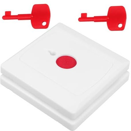 Operitacx 2piezas Botón De Emergencia Sos De Montaje Pared Botón De Llamada De Emergencia Para Personas Mayores y Discapacitadas