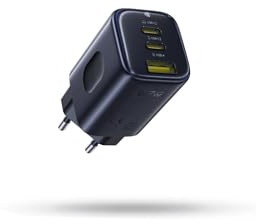 Baseus Picogo Caricatore USB C 67W, Mini Alimentatore USB C a 3 Porte, Caricatore PD con PPS, GaN Ricarica Rapida compatibile con iPhone 17-8 Serie, MacBook, iPad, Laptop, Galaxy S25