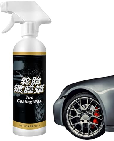 Générique Spray Lucido per Pneumatici Auto | 500 ML Rimozione Macchie - Agente di Rivestimento per Cerchi Auto - per Camion Berline Gestori Manutenzione Routine Preparazione