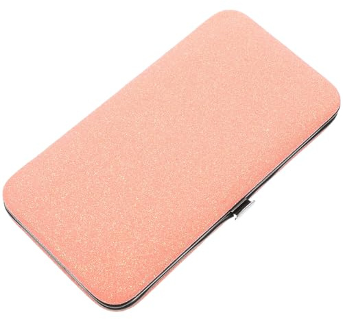 Caja para Pinzas de Pestañas Rosa, Organizador Compacto de Hierro