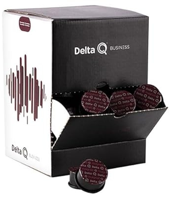 Delta Q Business Kit Bureau MagnetiQ, 100 Capsules de Café et 100 Sucres, Compatibles avec Cafetières Delta Q