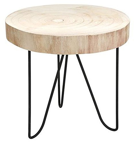 Sesua Dekotisch Blumentisch Beistelltisch Blumenhocker aus Holz rund