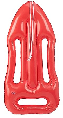 Relaxdays Boya Inflable para Disfraz o Decoración, Plástico, Rojo, 7 x 30 x 64 cm