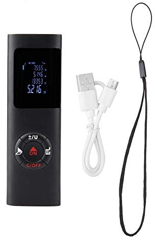 Hochpräziser Entfernungsmesser 40M Digitales Min USB Ladetaschen Entfernungsmesser Testwerkzeug
