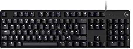 Logitech G413 SE Full-Size Mechanical Gaming Keyboard - Backlit Keyboard with Tactile Mechanical Switches, Anti-Ghosting, Compatible with Windows, macOS, QWERTY UK English Layout - Black