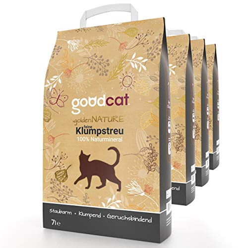 goodcat Golden Nature Katzenstreu - Klumpstreu (4x7 Liter)…