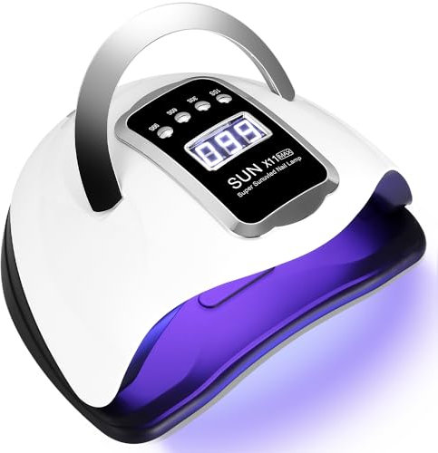 JOFLVA UV Lampe Gelnägel, 280W 66 LED Gelnagellack UV Lampe, UV Lampe Nägel, 4 Timern LCD Display, Auto-Sensor Schnell Nageltrockner Geeignet für alle Nagellampe für Maniküre Haus und Salon