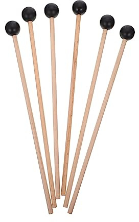 SECFOU 6stücke Marimba-schlägel Aus Hochwertigem Material Zungentrommelschlägel Für Percussion-instrumente Percussion-sticks Mit Angenehmem Griffgefühl