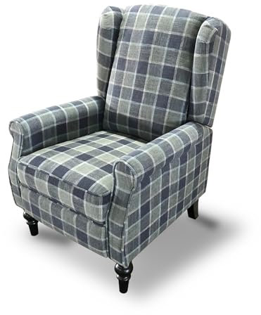 FLEXISPOT Recliner Chair Armchair Adjustable Single Chair Sofa for Relaxing Accent Chair Pushback for Living Room Bedroom Wing Back Reclining | Gray