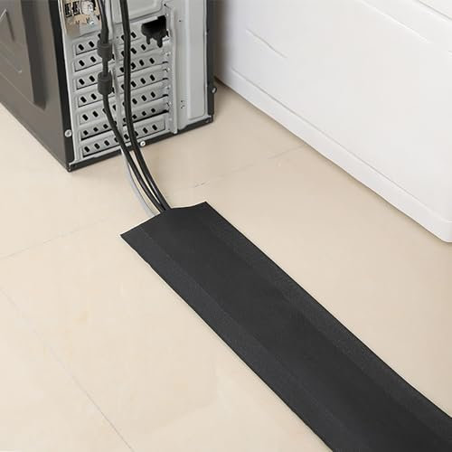 Kabelkanal Kabelschlauch Kabelmanagement Netzkabel-Versteck Für Wohnmobile Und Wohnmobile, Hält 10 Kabel, Boden, Wand, Schreibtisch, Eckkabel-Organizer Für Sicheres/sicheres Stolpern, Flexibler, 10 Cm