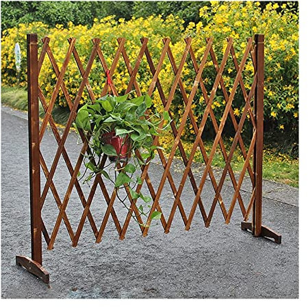 Barrière d'extérieur pour animaux de compagnie et treillage de plantes grimpantes - Clôture décorative en bois pour jardin, pelouse, balcon, cour - Clôture autoportante pour sapin de Noël (H x L 100 x
