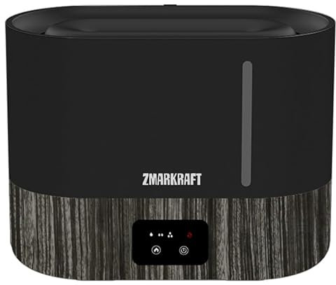 ZMARKRAFT® 3L Large Humidifier with Flame Light Effect, Quiet Ultrasonic Cool Mist, Top Fill, Adjustable Mist Level, Cool Mist for Any Season, Bedroom & Living Room