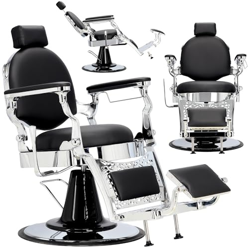 Hydraulischer Friseurstuhl für Friseursalon Barber Shop Logan Barberking