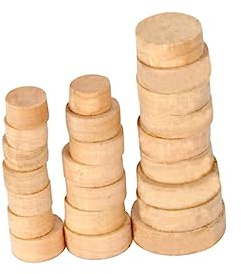 23 Stück Oboen Schalllochpolster aus Kork für Oboe | Beige, Holz, Ersatzteile für Verschlissene Dichtung, Elastizität, Geruchlos