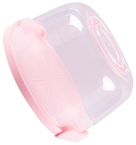 Contenedor transparente para tartas con tapa de bloqueo y asa, almacenamiento de alimentos para pasteles, cupcakes, encimera de cocina, recipiente esencial para tartas de grado alimenticio