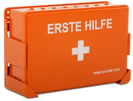 KARAT Trousse de Secours - Petit kit de Secours pour Lieu de Travail, Maison et véhicule - Coffre de Premiers Secours, Usage Professionnel ou privé (DIN 13157 - (27 x 90 x 17,5 cm))
