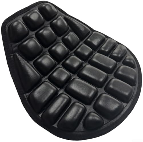 PU Leather Motorcycle Seat Cushion 40 x 38 cm Non-Slip