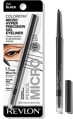 Revlon Colorstay Micro Hyper Precision Gel Eyeliner, wasserdicht, langlebig, 0,3 g, Schwarz