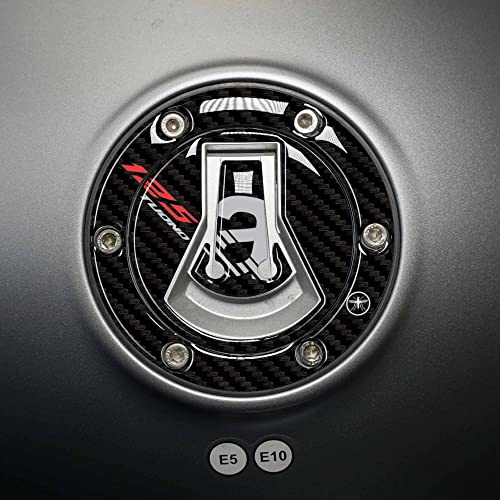 LABELBIKE 3D Motorrad Tankdeckelaufkleber kompatibel mit Aprilia | Tuono 125, Harzschutz, Kratzfestigkeit, Dekoration