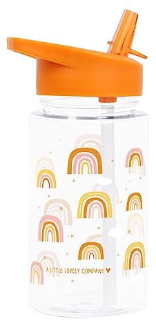 A little lovely company Kinder Trinkflasche 450ml(Regenbogen Orange)