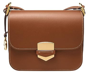 Fossil - Sac porté croisé à rabat Lennox en cuir lisse pour femme, ZB1924200