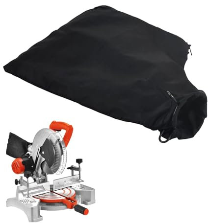 Sac À Poussière pour Scie À Onglet Modèle 255, Sac À Sciure avec Fermeture Éclair Support en Fil, Sac À Poussière de Rechange pour Scie À Onglet, Housse Anti-Poussière pour Ponceuse à Courroie